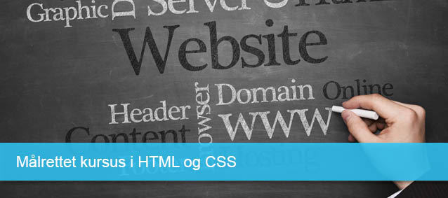 Målrettet kursus i HTML CSS